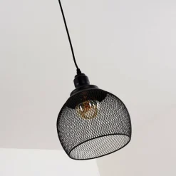 Lampes Vintages & Rétros-hofstein Suspension Moholm Noir, 1 lumière