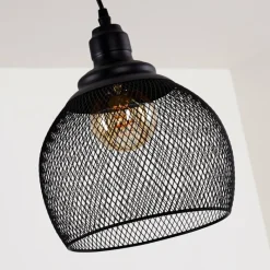 Lampes Vintages & Rétros-hofstein Suspension Moholm Noir, 1 lumière