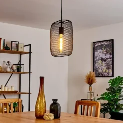 Lampes Industrielles-hofstein Suspension Moholm Noir, 1 lumière