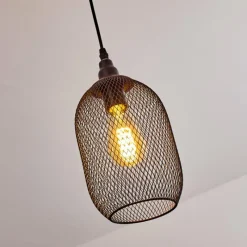 Lampes Industrielles-hofstein Suspension Moholm Noir, 1 lumière