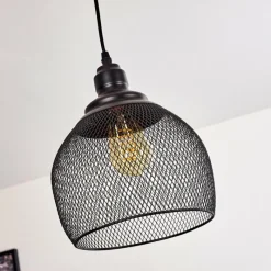 Lampes Industrielles-hofstein Suspension Moholm Noir, 1 lumière