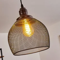 Lampes Industrielles-hofstein Suspension Moholm Noir, 1 lumière