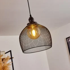 Lampes Industrielles-hofstein Suspension Moholm Noir, 1 lumière