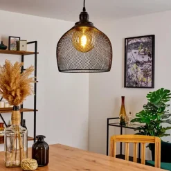 Lampes Industrielles-hofstein Suspension Moholm Noir, 1 lumière