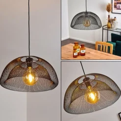 Lampes Industrielles-hofstein Suspension Moholm Noir, 1 lumière