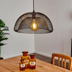 Lampes Industrielles-hofstein Suspension Moholm Noir, 1 lumière