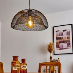 Lampes Industrielles-hofstein Suspension Moholm Noir, 1 lumière