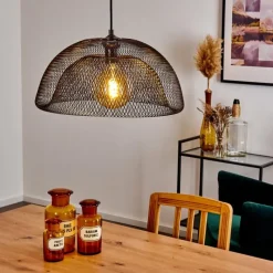 Lampes Industrielles-hofstein Suspension Moholm Noir, 1 lumière