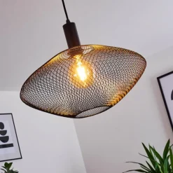 Lampes Vintages & Rétros-hofstein Suspension Moholm Noir, 1 lumière