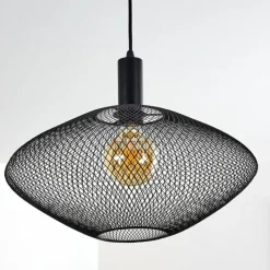 Lampes Vintages & Rétros-hofstein Suspension Moholm Noir, 1 lumière