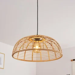 Style Boho-Chic-hofstein Suspension Mongolei Noir, 1 lumière