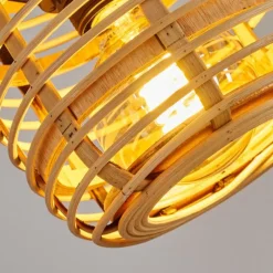 Style Boho-Chic-hofstein Suspension Mongolei Noir, 1 lumière