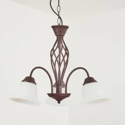 hofstein Suspension Mosquerito Rouille, 3 lumières