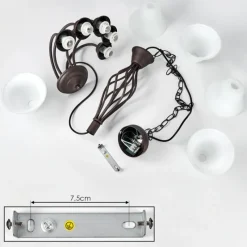 hofstein Suspension Mosquerito Rouille, 5 lumières