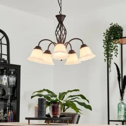 hofstein Suspension Mosquerito Rouille, 5 lumières