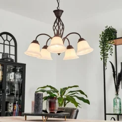 hofstein Suspension Mosquerito Rouille, 5 lumières