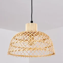 Style Boho-Chic-hofstein Suspension Muritinga Noir, 1 lumière