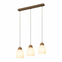 hofstein Suspension Nacimiento Bois clair, 3 lumières