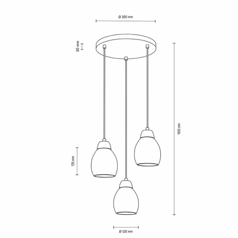 Lampes En Bois-hofstein Suspension Nacimiento Bois clair, 3 lumières