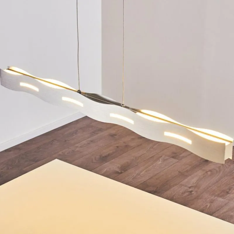 hofstein Suspension Nagold LED Nickel mat, 1 lumière
