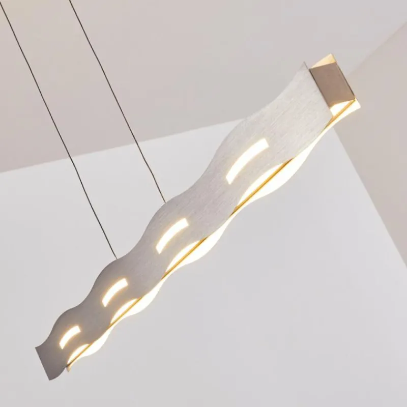 hofstein Suspension Nagold LED Nickel mat, 1 lumière