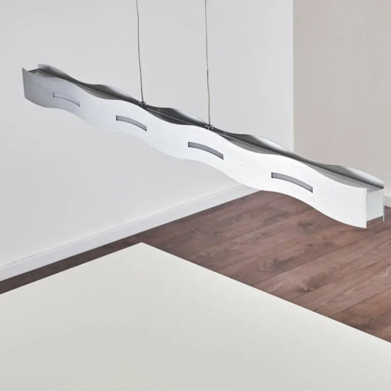 hofstein Suspension Nagold LED Nickel mat, 1 lumière