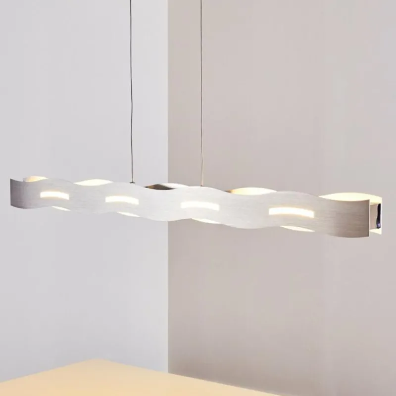 hofstein Suspension Nagold LED Nickel mat, 1 lumière