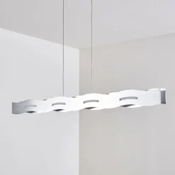 hofstein Suspension Nagold LED Nickel mat, 1 lumière
