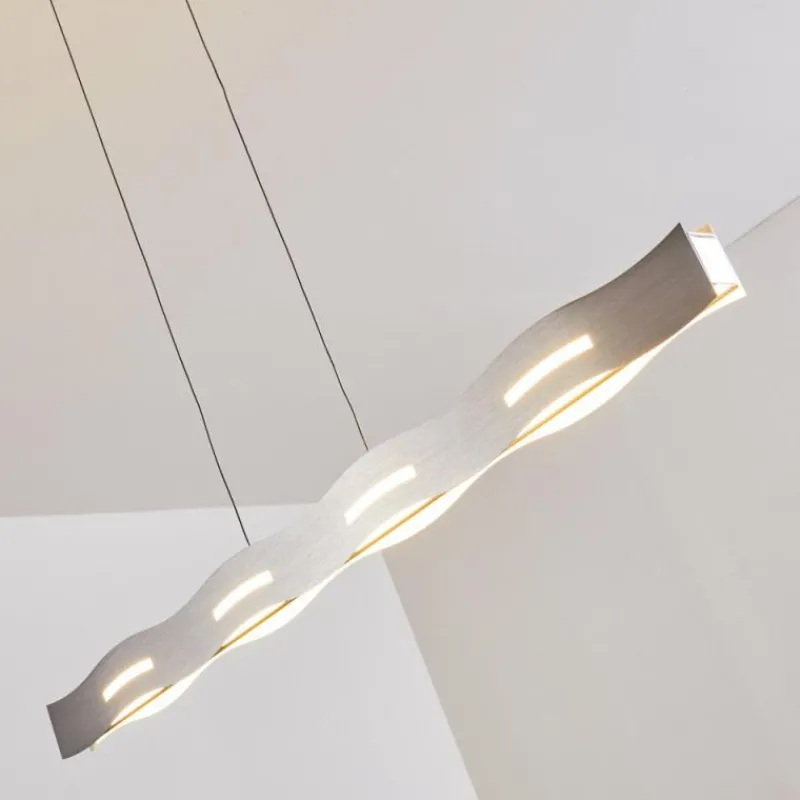 hofstein Suspension Nagold LED Nickel mat, 1 lumière