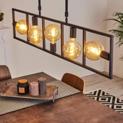 hofstein Suspension Nanbong Noir, 5 lumières* Suspensions