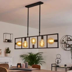 hofstein Suspension Nanbong Noir, 5 lumières* Suspensions