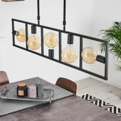 hofstein Suspension Nanbong Noir, 5 lumières* Suspensions