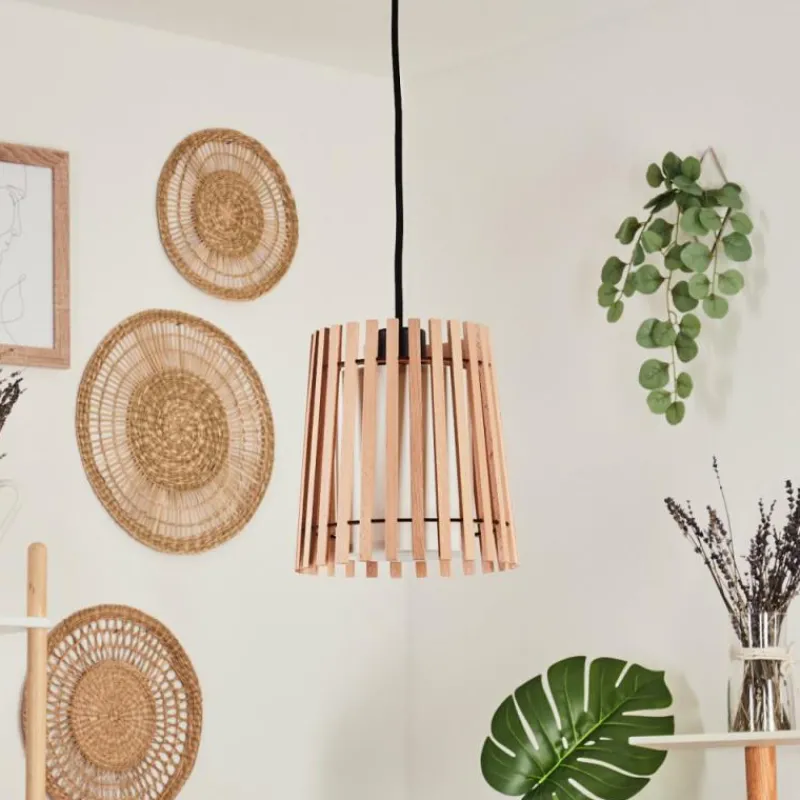 Lampes En Tissu-hofstein Suspension Napili Noir, 1 lumière