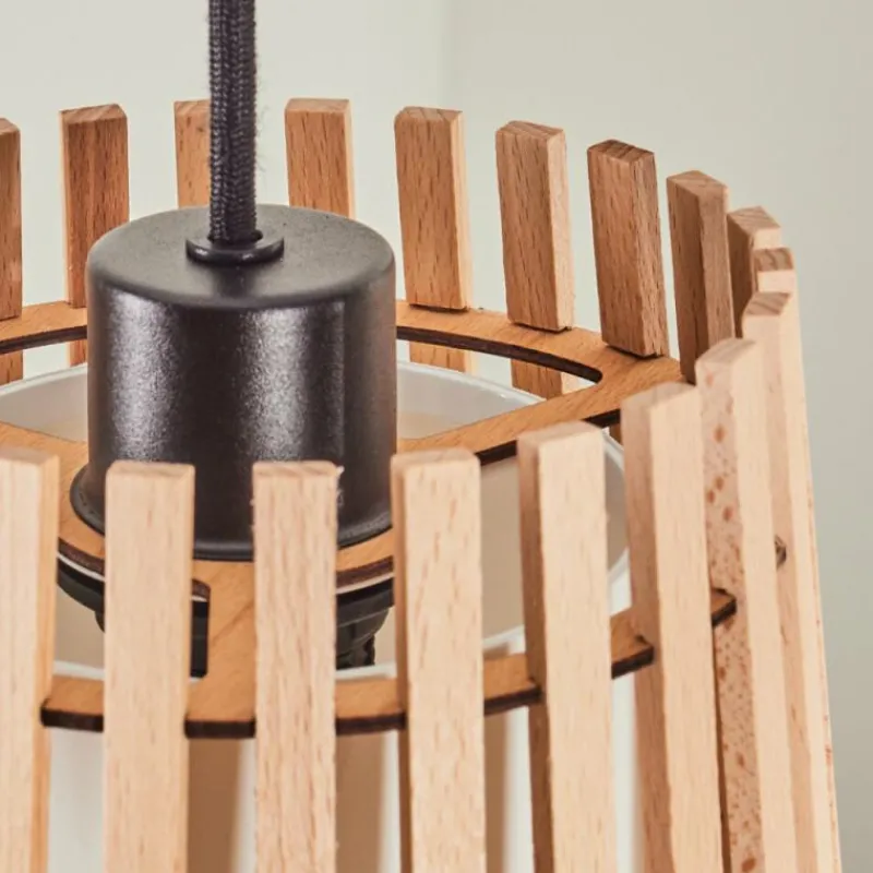 Lampes En Tissu-hofstein Suspension Napili Noir, 1 lumière