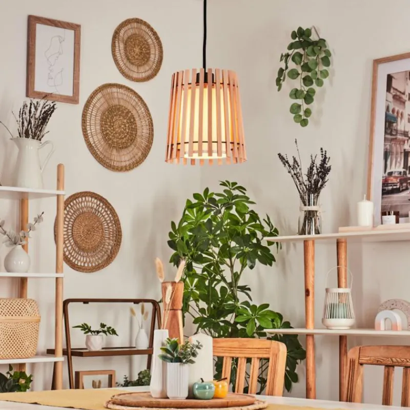 Lampes En Tissu-hofstein Suspension Napili Noir, 1 lumière