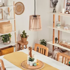 Lampes En Tissu-hofstein Suspension Napili Noir, 1 lumière