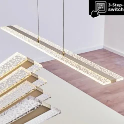 hofstein Suspension Nibe LED Nickel mat, 1 lumière* Suspensions