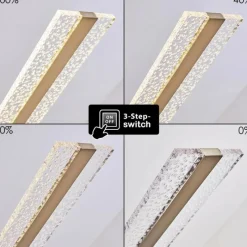 hofstein Suspension Nibe LED Nickel mat, 1 lumière* Suspensions