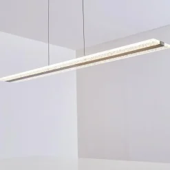 hofstein Suspension Nibe LED Nickel mat, 1 lumière* Suspensions