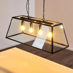 hofstein Suspension Nittorp Noir, 4 lumières