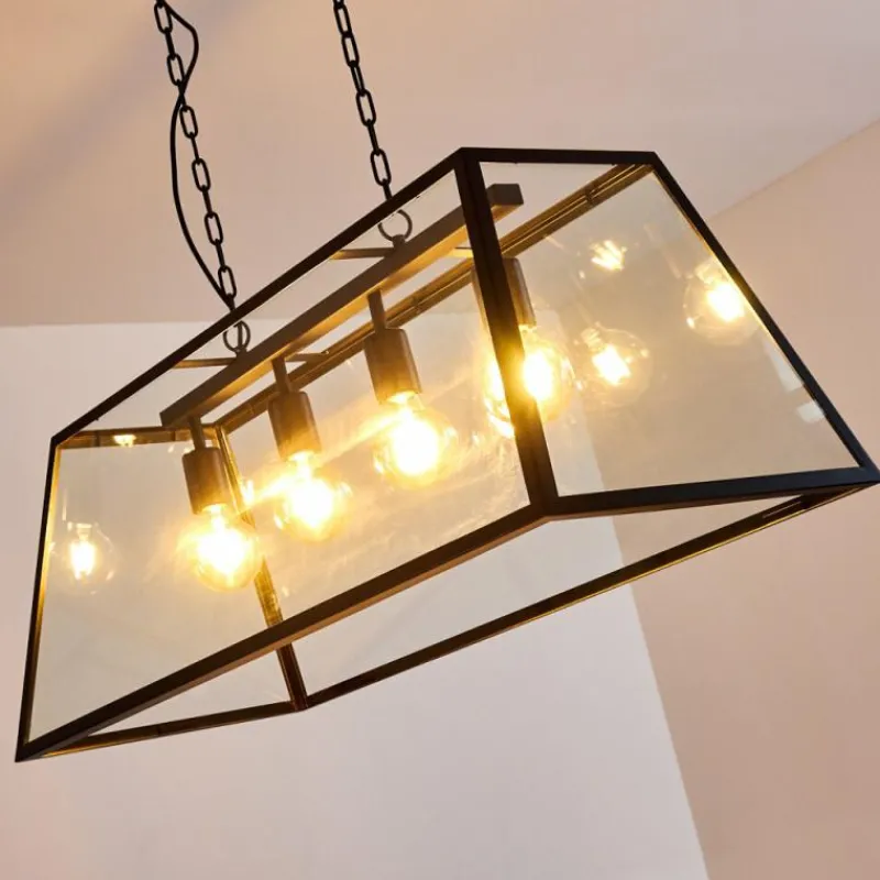 hofstein Suspension Nittorp Noir, 4 lumières