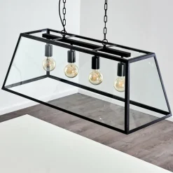 hofstein Suspension Nittorp Noir, 4 lumières