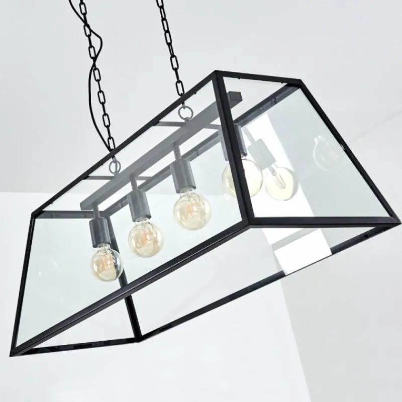 hofstein Suspension Nittorp Noir, 4 lumières