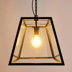 hofstein Suspension Nittorp Noir, 4 lumières