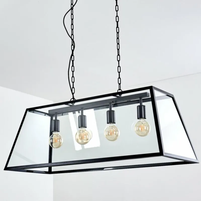 hofstein Suspension Nittorp Noir, 4 lumières