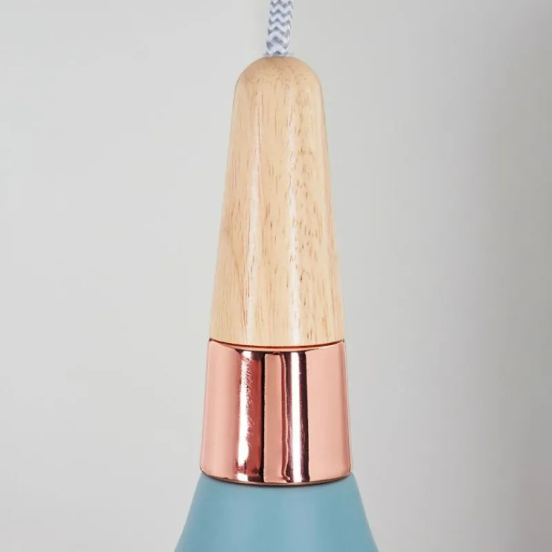 Luminaires Scandinaves-hofstein Suspension Noez Bleu, 1 lumière