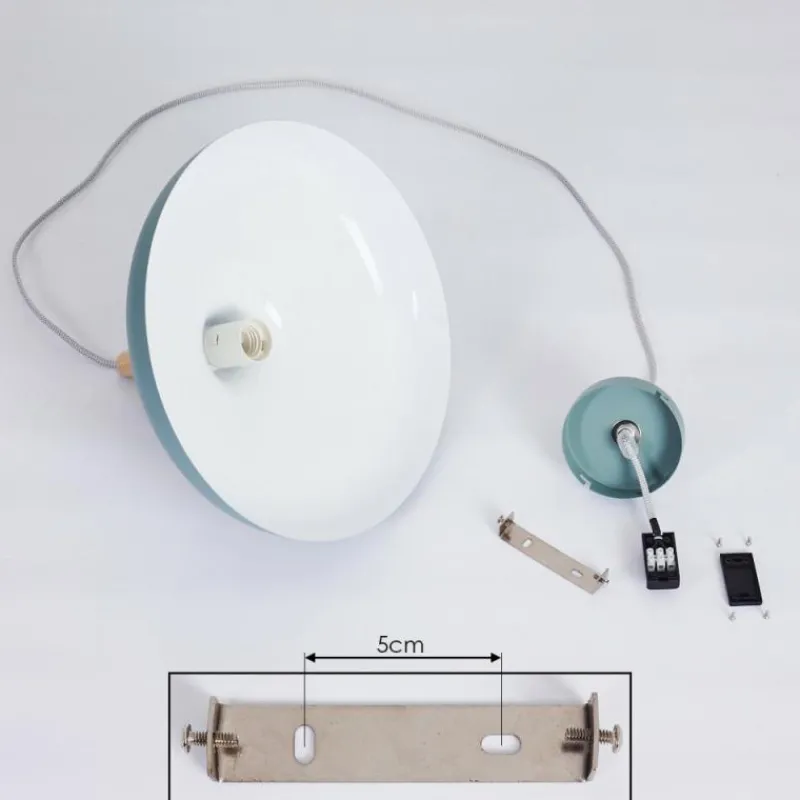 Luminaires Scandinaves-hofstein Suspension Noez Bleu, 1 lumière