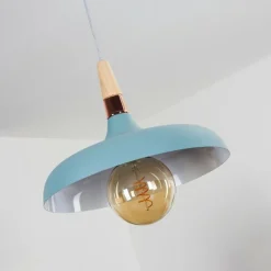 Luminaires Scandinaves-hofstein Suspension Noez Bleu, 1 lumière