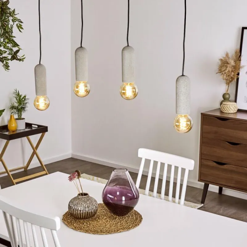 hofstein Suspension Nonume Noir, 4 lumières