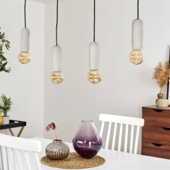 hofstein Suspension Nonume Noir, 4 lumières